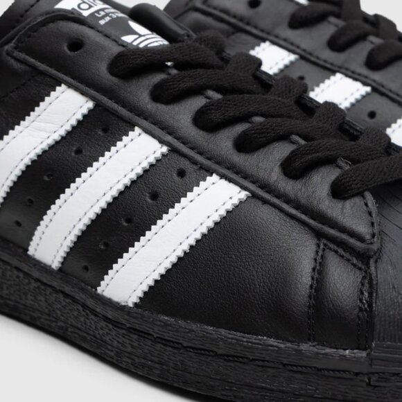 Adidas Superstar II Black & White Unisex Sneakers - Mens Size 10 NEW (JI3538) - Picture 9 of 14
